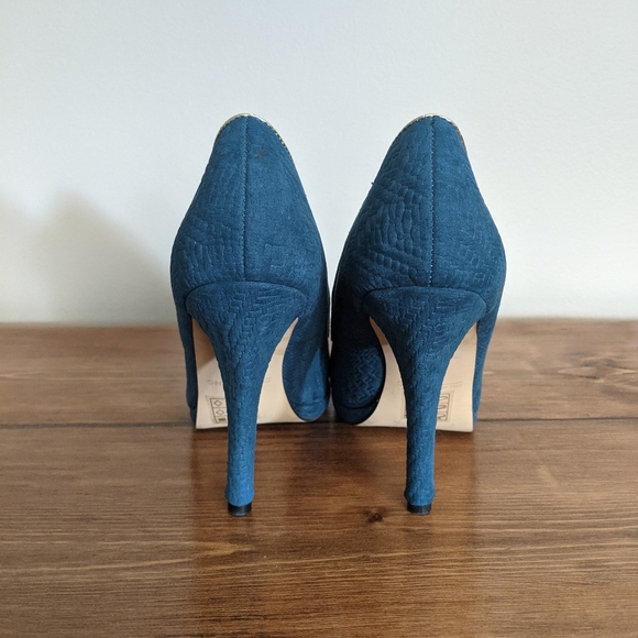Call it Spring High Heel Shoes Pumps Textured Blue - Picture 12 of 14